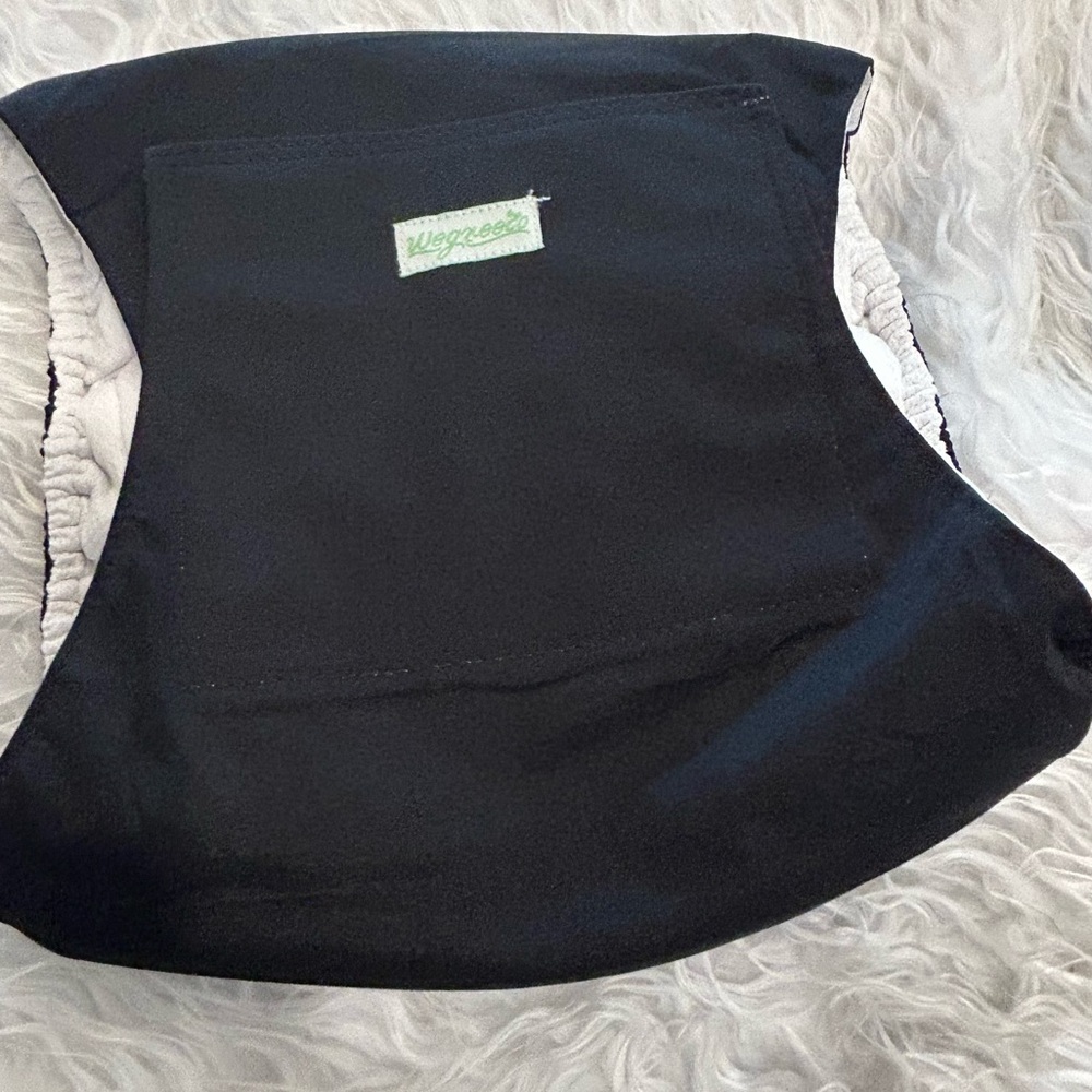 Wegreeco Black Belly Band  Male Dog Wrap Diaper New Without Packaging Size Large